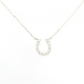 【新品】K18YG ホースシュー ダイヤモンド ネックレス 0.502CT