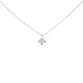K18WG ダイヤモンド ネックレス 0.25CT