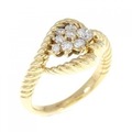 K18YG ダイヤモンド リング 0.28CT
