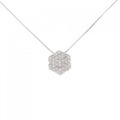 K18WG ダイヤモンド ネックレス 1.00CT