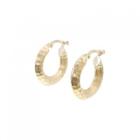 K18YG フープ ピアス