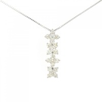 PT フラワー ダイヤモンド ネックレス 2.50CT