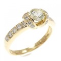 750YG ダイヤモンド リング 0.41CT