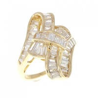 K18YG ダイヤモンド リング 2.12CT