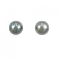 PT 黒蝶パール ピアス 11.3mm