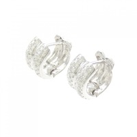 K18WG ダイヤモンド ピアス 1.112CT