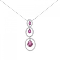 K18WG トルマリン ネックレス 3.43CT