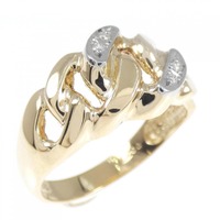 K18YG/PT ダイヤモンド リング 0.027CT