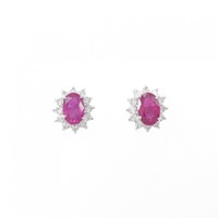 PT ルビー ピアス 1.15CT