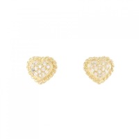 K18YG ハート ダイヤモンド ピアス 0.26CT