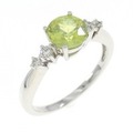 K18WG スフェーン リング 1.00CT