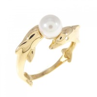 K18YG ドルフィン アコヤパール リング 5.3mm