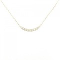 【リメイク】K18YG ダイヤモンド ネックレス 0.10CT