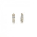 K14WG ダイヤモンド イヤリング 0.08CT