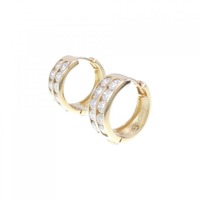 K18YG ダイヤモンド ピアス 2.10CT