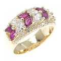 K18YG ルビー リング 0.98CT