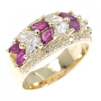 K18YG ルビー リング 0.98CT