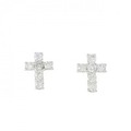 PT クロス ダイヤモンド ピアス 1.00CT