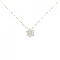 【リメイク】K18YG フラワー ダイヤモンド ネックレス 0.15CT