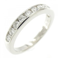 ティファニー ハーフサークル チャネルセッティング リング