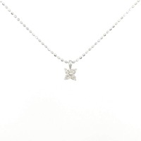 K18WG ダイヤモンド ネックレス 0.08CT