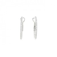 K18WG ダイヤモンド ピアス 0.45CT