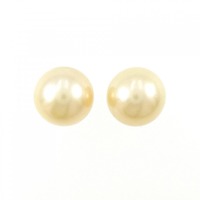 K18YG 白蝶パール ピアス 10.2mm