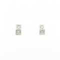 K18WG ダイヤモンド ピアス 0.06CT