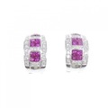 K18WG ルビー ピアス 2.64CT