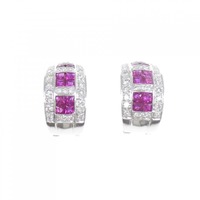 K18WG ルビー ピアス 2.64CT