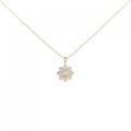 K18YG/750YG ダイヤモンド ネックレス 0.30CT