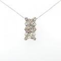 K18WG ダイヤモンド ネックレス 2.00CT