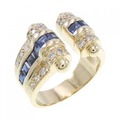 K18YG サファイヤ リング 1.51CT