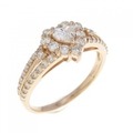 K18PG ハート ダイヤモンド リング 0.205CT