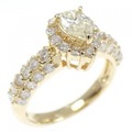 K18YG ダイヤモンド リング 0.29CT