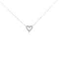 PT ハート ダイヤモンド ネックレス 0.08CT
