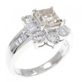 PT フラワー ダイヤモンド リング 1.044CT