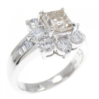 PT フラワー ダイヤモンド リング 1.044CT