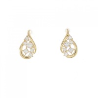 【リメイク】K18YG ダイヤモンド ピアス 0.20CT