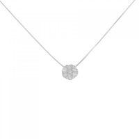 K18WG ダイヤモンド ネックレス 0.30CT