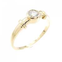 K18YG ダイヤモンド リング 0.17CT