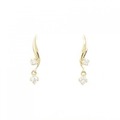 【リメイク】K18YG ダイヤモンド ピアス 0.10CT