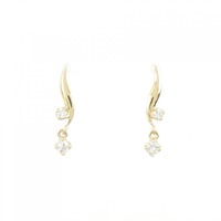 【リメイク】K18YG ダイヤモンド ピアス 0.10CT
