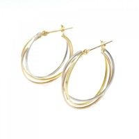 【新品】K18YG/PT/K18PG ピアス