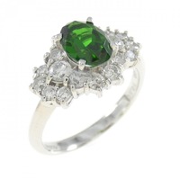 PT ダイオプサイト リング 0.85CT