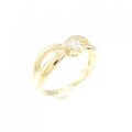 K18YG ダイヤモンド ピンキーリング 0.10CT