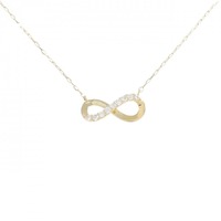 【リメイク】K18YG ダイヤモンド ネックレス 0.10CT