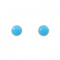 【新品】K18YG ターコイズ ピアス