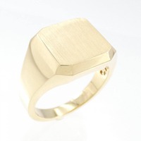 【新品】K18YG 印台 リング