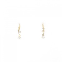 【リメイク】K18YG ダイヤモンド ピアス 0.10CT